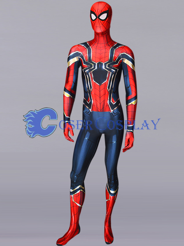 2018 Iron Spiderman Cosplay Costume Zentai